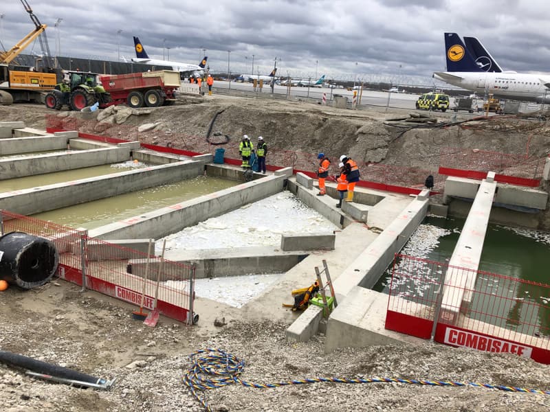S-Bahn-Tunnel Erdinger Ringschluss am Flughafen München: Bauen am Vorfeld