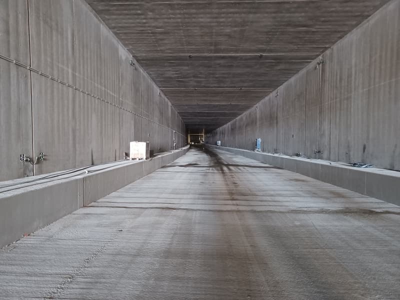 Erdinger Ringschluss: fertiger Tunnel