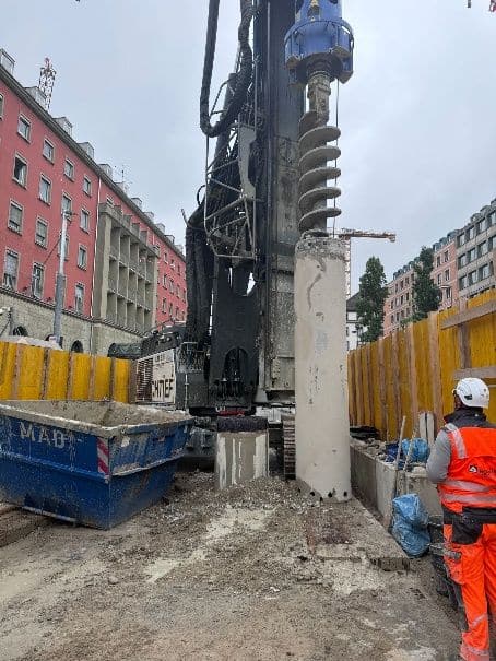 Bohrpfahlherstellung