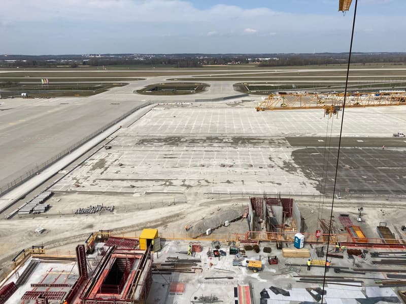 Neue Betonfläche